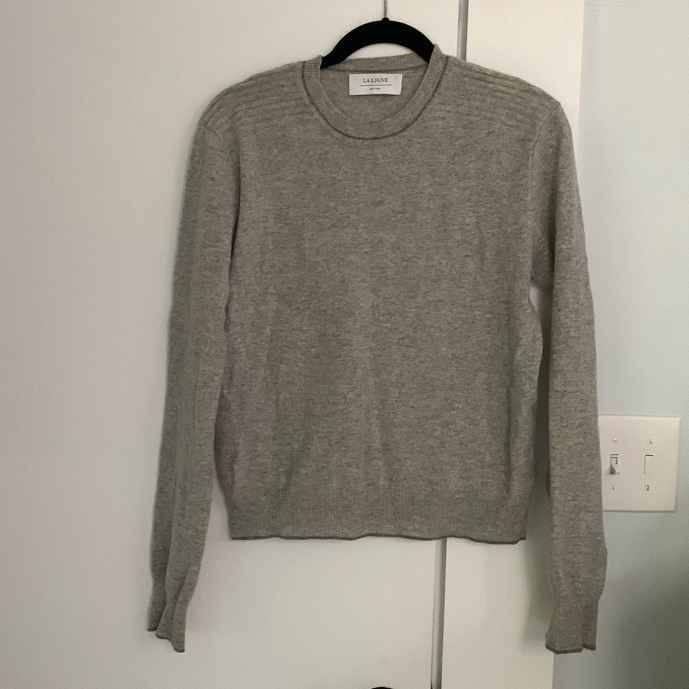 La Ligne Wool/Cashmere Crew Sweater, Small